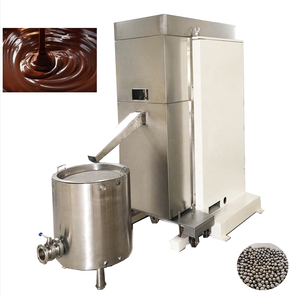 250 kg/h Uso en fábrica Máquina de molino de bolas de chocolate continuo Maquinaria de molienda de chocolatera - Product Image 1