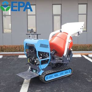 New Diesel <b>Cement</b> <b>Mixer</b> Machine Mini Portable Crawler With Tracks Self Loading Portable - Product Image 2