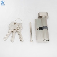 Llave DE SEGURIDAD DE Perfil Europeo para perilla, cilindro de puerta, cilindro de cerradura de Llave Maestra de latón, cilindro de cerradura de mortaja de latón macizo con pulgar
