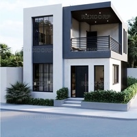 Casa Modular Flexible de 80 m² y 2 Pisos, 3 Recámaras, 3 Baños, Residencia Moderna Prefabricada Dúplex en Puerto Rico