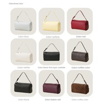 Sac à crayons en cuir véritable, conception personnalisée OEM/ODM, sacoche sous le bras, sac bandoulière en peau de mouton