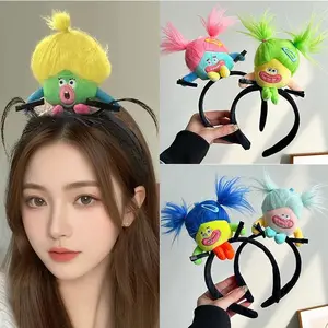 Funny Coral Fleece Mouse Doll Hairbands For Women Hoop Cartoon Girls Headbands Headdress Party Cosplay Ornament Hair Accessories
