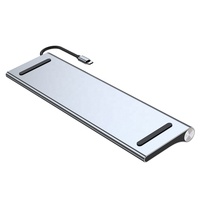 Station d'accueil multifonction 11 en 1 Hub Type-C Adapter avec HD Compatible pour ordinateur portable et téléphone portable
