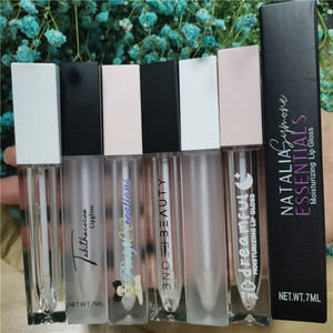 Tube <span class=keywords><strong>Lipgloss</strong></span> Plastik Mewah Hitam Putih Pink 7ml Label Pribadi Murah, Logo Custom Hot Stamped, Kosmetik Ready Stock - Product Image 4