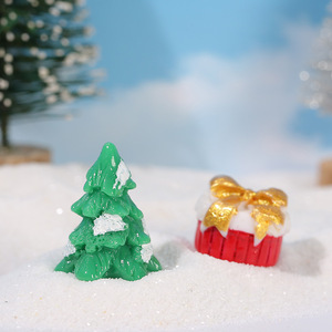 Santa Claus And Snowman Miniature Landscape Christmas Ornament Resin Indoor Decor <b>Accessories</b> - Product Image 4