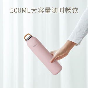 Gobelet isotherme en acier inoxydable de 20 oz (500 ml) pour l'école, le bureau, avec isolation sous vide, isolation thermique de 6 à 12 heures, portable, écologique - Product Image 6