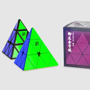 Cube pyramidal magnétique Yongjun Yulong, couleurs vert, bleu, noir, jouet de puzzle pour jeunes de 8 à 13 ans, unisexe, cubes magiques - Product Image 1