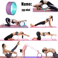 OEM Vente en gros Jeu de roues de yoga Marque privée Équipement d'exercice en caoutchouc ABS PU Rouleau en mousse pour le yoga Marque privée Roue de yoga ABS PU