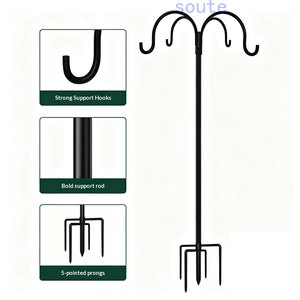 Support de poteau d'alimentation pour oiseaux réglable et robuste avec base à 5 branches, idéal pour l'extérieur - Product Image 2