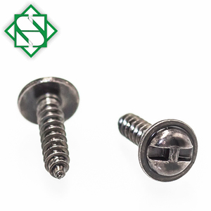 Arandela fija antirrobo Extremo superior Brida de color negro Phillips Pan Head Button Head Wafer Truss Head Tornillos - Product Image 2