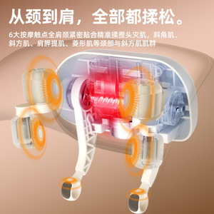 Jiaren Neck Massager Rechargeable Kneading Massage For Neck And Shoulder With Soft Hard Dual Heads - Product Image 4