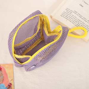 Promotion Dopamine-Colored Tofu Fashionable Portable Grid Makeup Storage Bag - Product Image 4