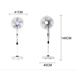 Ventilatore solare Dc elettrico 12V DC ventilatore solare Stand ventilatore remoto 16 pollici 12v energia solare 25W pannello solare 12 plastica meccanica