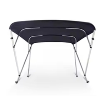 Housse de kayak à charnière facile à installer Pare-soleil pliable universel gonflable pour bateau bimini