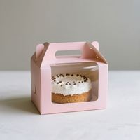 Boîte à pâtisserie en papier rigide transparente miniature à 12 trous, faite à la main, avec impression de logo personnalisé pour l'emballage de cupcakes, de baklava et de gaufres