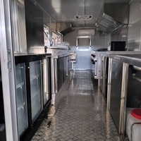 Remolque de Cocina Móvil Totalmente Equipado Food Truck Cocina Móvil Furgoneta Callejera Carrito de Comida Caliente Remolque de Catering
