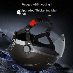 Nuevo Casco Medio ABS <span class=keywords><strong>para</strong></span> Motocicleta con Intercomunicador <span class=keywords><strong>para</strong></span> Hombres y Mujeres, Uso Urbano/Deportivo/Turístico, Apto <span class=keywords><strong>para</strong></span> Todas las Estaciones, Aprobado por DOT - Product Image 2