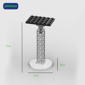 Kreative Baustein-Spielzeuge, Zusammengebaute ABS <span class=keywords><strong>Mini</strong></span> Modell Spielzeugautos Display Ständer Montage für Kinder Baustein-Sets - Product Image 2