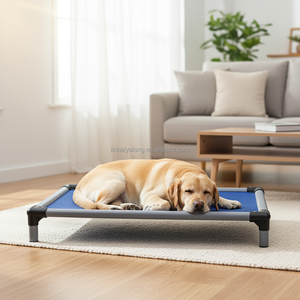 Yalong PB016 M/89*58.5*15cm Aluminium-Hundebett Modern Kühlend Waschbar Kaubeständig Wasserdicht Umweltfreundlich für Draußen und Drinnen - Product Image 1