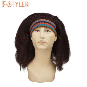 FSTYLER wig karnaval Halloween penjualan terlaris grosir penjualan grosir pabrik menyesuaikan mode pesta wig cosplay sintetis wig anime