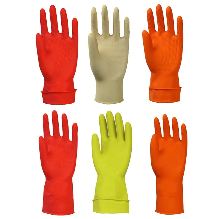 Hot Sell microtouch house working wholesale silicone wash cleaning gloves with sponge