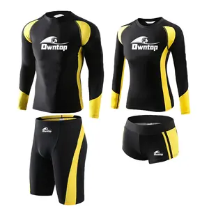 Outdoor Sun Protection Clothing Long Sleeve Custom UV Rashguards Rash Guard Set For Surfing