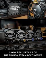 Nouveau modèle de locomotive à vapeur MOC 2026, échelle 1:12, kit de construction DIY, jouet de présentation, cadeau, ensemble de blocs de construction 1818, transport en plastique
