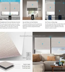 Deyi Smart Home Wifi Control meccanismo avvolgibili per finestre Set di rulli ciechi per finestre