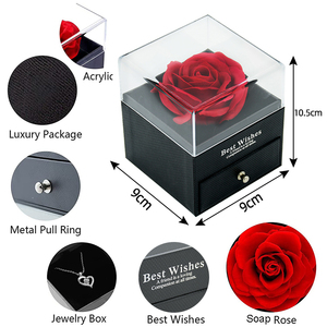 Prodotti di Tendenza 2026 Nuovi Arrivi Scatola Regalo con <span class=keywords><strong>Rose</strong></span> di Sapone <span class=keywords><strong>e</strong></span> Collana Decorata - Product Image 6