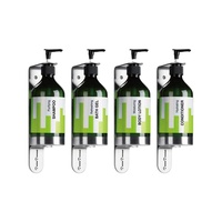 Distributeur de savon liquide mural moderne en acier inoxydable 304 de haute qualité, écologique, capacité de 500 ml pour salle de bain