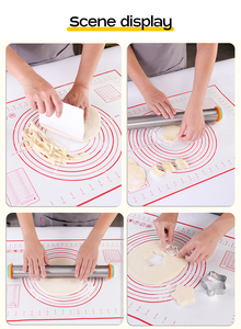 Tappetino da cucina <span class=keywords><strong>grande</strong></span> in Silicone con tappetino <span class=keywords><strong>per</strong></span> <span class=keywords><strong>impastare</strong></span> in scala <span class=keywords><strong>tagliere</strong></span> ispessito tappetino da stendere moderno Design <span class=keywords><strong>per</strong></span> uso da tavolo - Product Image 4