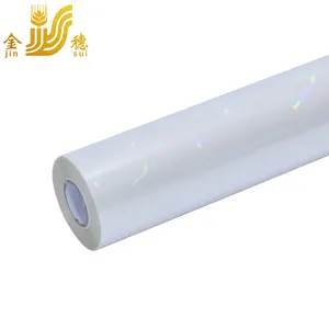 JINSUI高速配信両面熱伝達レーザーホットプレーン透明スタンピングフォイルロール印刷用