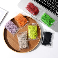 Paquete de 100 Clips de Papel Coloridos, Suministros de Oficina, Mini Clips Bonitos de 28 mm