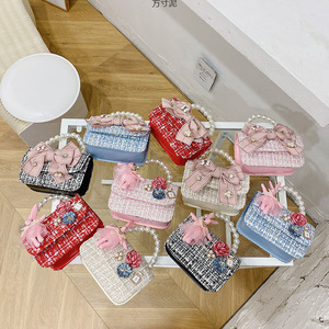 <span class=keywords><strong>Sac</strong></span> bandoulière enfant, nouvelle mode, moderne, cool, mignon, unisexe, mini porte-monnaie en coton pour l'hiver, pour collégiens et lycéens - Product Image 1