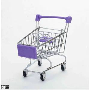 Carrito de Supermercado Mini, Carrito de Juguete Rosa para Niños, Carrito de Compras de Juguete de Tamaño Pequeño - Product Image 3