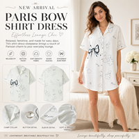 Chemise de nuit courte ample pour femme, t-shirt oversize, pyjama personnalisé