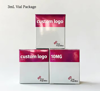 Boîte en papier personnalisée avec logo pour flacons cosmétiques, plateau simple ou double pour échantillons de sérum de soin de la peau de 3 ml et 10 ml – Vente en gros usine