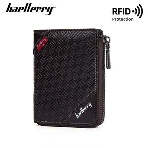 Baellerry Men's Short Zipper <b>Wallet</b> With <b>Rfid</b> Protection For Credit Cards - Product Image 2