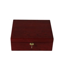 Boîte à bijoux rectangulaire en bois de luxe personnalisée avec logo, emballage miroir et rangement, fermeture à couvercle de marque DS, vente en gros
