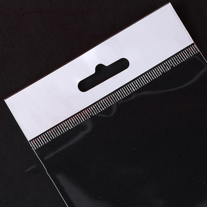 Vente en gros pas cher en stock <span class=keywords><strong>petit</strong></span> sac d'opp en plastique transparent auto-adhésif avec trou de suspension européen - Product Image 4