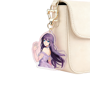 Make Your Own Design UV Printed Custom Acrylic <b>Keychain</b> Holographic <b>Anime</b> Transparent 3D Hard-Wearing Wholesale Charm - Product Image 1