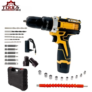 Perceuse sans fil 12V, tournevis électrique multifonction, perceuse à percussion sans balais, batterie au lithium OEM, ensemble d'outils électriques, bricolage - Product Image 1