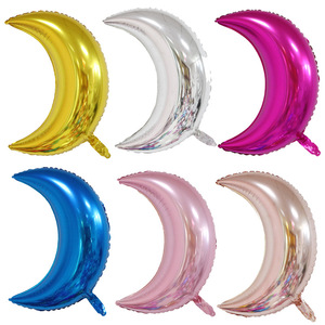 Moon Shaped Aluminum Foil <b>Balloons</b> 28 Inch For Weddings Valentine'S Day Birthday Parties <b>Decorations</b> - Product Image 1