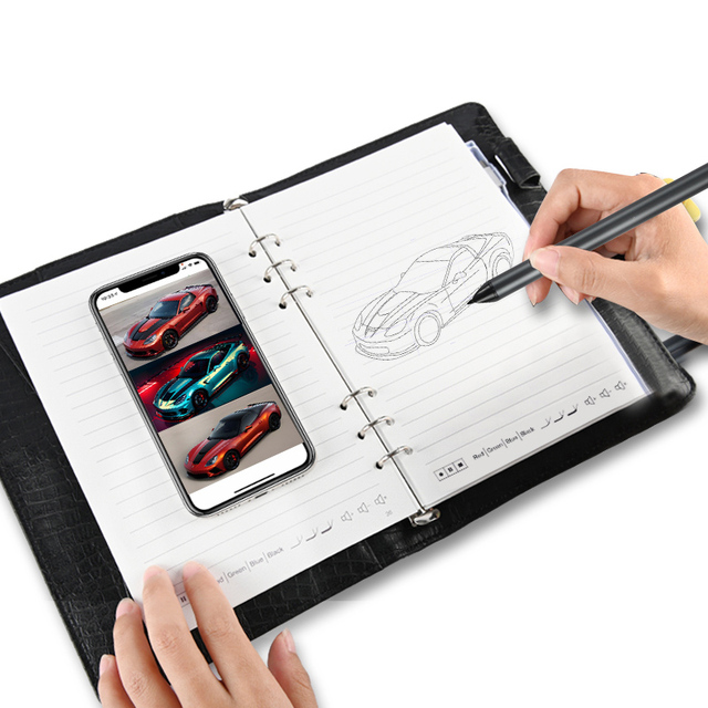 AI Multi-functional A5 Digital Smart Notebook With Bluetooth Sync Pen for Business Gift