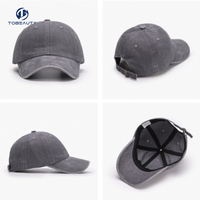 Polo clásico liso en blanco lavado gorra de béisbol 6 paneles ajustable regla hebilla sublimación algodón Denim gorra deportiva papá sombreros Gorras
