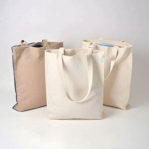 OEM&ODM Custom Printed Recycle Plain Organic Cotton <b>Canvas</b> Tote <b>Bag</b> <b>Large</b> Reusable <b>Canvas</b> Cotton Shopping <b>Bag</b> With Logo - Product Image 1