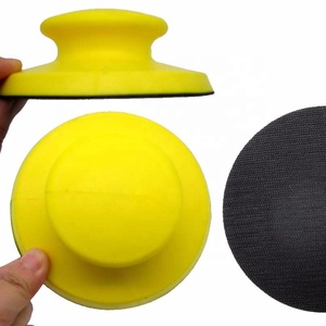 5 pouces 125mm crochet et boucle tampon <span class=keywords><strong>de</strong></span> ponçage <span class=keywords><strong>manuel</strong></span> blocs PU mousse <span class=keywords><strong>bloc</strong></span> <span class=keywords><strong>de</strong></span> ponçage à la main pour outils abrasifs disque polissage meulage - Product Image 5