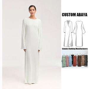 dames mode intérieur ouvert 2 pièces ensemble à manches longues dubaï turquie Ramadan abaya musulman longue robe pour les femmes - Product Image 1