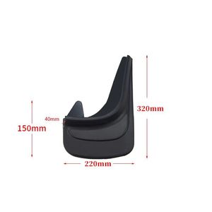 M4 Universal Black 2 PC PVC <strong>Mud</strong> Guards <strong>Mud</strong> <strong>Flaps</strong> with Easy Installation for Car - Product Image 3
