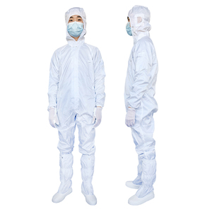 Esd antistatik Esd kaplı güvenli laboratuvar önlüğü Polyester giyim anti-statik tulum laboratuvar ceket antistatik elbise - Product Image 1
